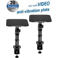 My Wall HS30L Luidsprekerstaander Aantal monteerbare displays: 2 Display(s) Zwart In hoogte verstelbaar, Kantelbaar, Staand