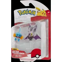 Jazwares Pokémon Figure 2-Pack Mudkip & Noibat met Stand 8 cm Mini-Figuur