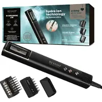 Revamp 3-in-1 Airstyler HydroShine Multistyler - Hetelucht - Hydro-ion-technologie voor meer Vocht en Glans - Inclusief Haardrogeropzetstukken - Compact Design - Luxe Opbergtas - DR-2750 - Zwart