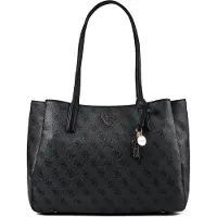 GUESS Schoudertas 'Noelle II' donkergrijs / zwart