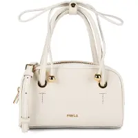 Furla Dames Poppy Mini Dome leren tas gebroken wit (OSFA), Casual, Klassiek, Leer WE00915-BX4573