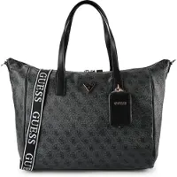 GUESS Dames Shopper tas Latona met zwart logo (OSFA), Casual, Polyurethaan TWHB9211017