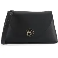 Coccinelle Handtas 'Nikla Handbag Double Grainy Leather' zwart