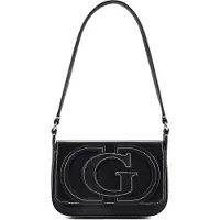 GUESS Schoudertas 'Ruby' zwart / wit
