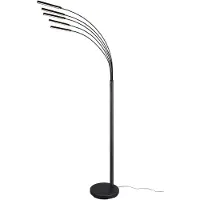 RL LIVE YOUR LIGHT REALITY REED - Vloerlamp - Zwart mat - incl. 5x SMD 3,5 W - OSRAM lichtbron - Verlichting omhoog en omlaag - Niet dimbaar
