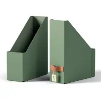 Leitz Puro Tijdschriftencassette - 100% Gerecycled Karton - Set van 2 - Groen