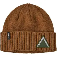 Patagonia Brodeo Beanie Muts Dawn Tracks Patch: Shelter Brown One Size