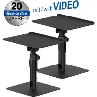 My Wall luidspreker bureaustandaard set | 30 x 23 cm | tot 30 kg | zwart