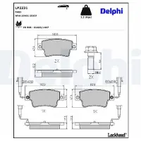 Delphi LP2231 Remblokken
