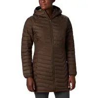 Columbia Sportswear Powder Lite Mid Dames Outdoor Jas - Olive Green - Maat S