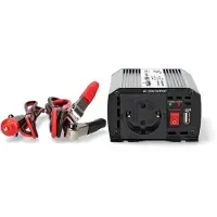 Nedis stroomomvormer | 12V naar 230V + USB | 300W | gemodificeerde sinus