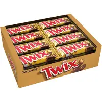 Twix Singles - chocolade repen - karamel biscuit - 32x50g uitdeeldoos