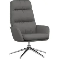 vidaXL Relaxstoel stof lichtgrijs
