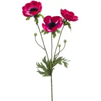 Emerald - Kunstbloem Anemoon 75cm roze - Kunstplant voor binnen