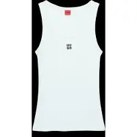 HUGO Top 'Datamia' zwart / wit