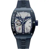 Carlo colucci Analoog horloge ' Donazzan ' blauw / gemengde kleuren