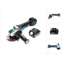 Makita DGA 519 F1 accu-haakse slijper 18 V 125 mm borstelloos X-Lock + 1x accu 3,0 Ah - zonder oplader