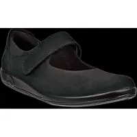 Ecco Soft 2.0 Mary-Jane zwart Nubuck Maat 36