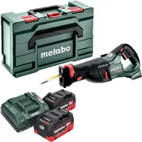 Metabo SSEP 18 LT BL accu reciprozaag 18 V 32 mm borstelloos + 2x LiHD accu 5,5 Ah + lader + metabox