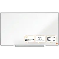 Nobo Impression Pro Widescreen Magnetisch Whiteboard Emaille Met Accessoire Houder - 710x400mm - Wit