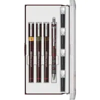 Rotring Isogrpah Junior pennenset - 3 fineliners en Tikky mechanisch vulpotlood - incl. 4 inktpatronen