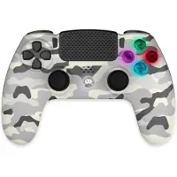 Freaks and Geeks - Wireless Controller for PS4 with 3,5mm jack slot - LED-White Camo