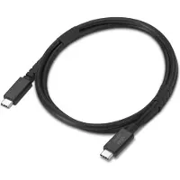 Lenovo 4X91U94413, 1 meter, USB-C, USB-C, USB4 Gen 3x2, 40 Gbit/s, zwart