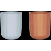 OYOY Pullo beker 2-pack Caramel-ice blue