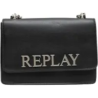 Replay Schoudertas zwart / zilver