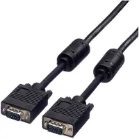 Roline HQ VGA kabel HD15 M/M met ferrietkern, 20 m