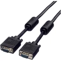 Roline High Quality Kabel met ferrietkernen + DDC, HD15M/M, 15pins, 6 m