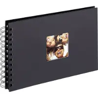 Walther design SA-109-B Fun - Spiraal album - Formaat 23 x 17 cm - Zwart