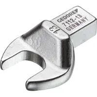 Gedore Clé plate emboîtable, Cote s/plats : 17 mm, Tige 9 x 12 mm, Larg. : 38 mm, Hauteur : 8,5 mm