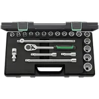 Stahlwille Dopsleutelset | 22-delig 1/2 inch | sleutelwijdtes 10-32 mm | aantal tanden 36 12-kant | 1 stuk - 96031447 96031447