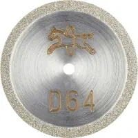 PFERD TOOLS 68402206 D1A1R 22-0,5-1,7 D 64 GAD Diamanten doorslijpschijf Diameter 22 mm Boordiameter 1.7 mm Duroplast, Glas, Hardmetaal, Schurende materialen,