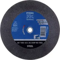 PFERD TOOLS 80 T 400-4,0 L SG CHOP HD STEEL/32,0 66324081 Doorslijpschijf recht 400 mm 10 stuk(s) Getemperd staal, Staal