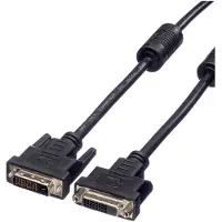 Value DVI-D Dual Link monitor verlengkabel / zwart - 1 meter