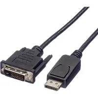 Roline DisplayPort Kabel DP Male - DVI Male (24+1), zwart, 3 m