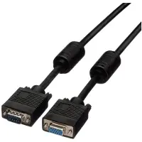 Roline SVGA kabel HD15 ST - BU met ferrietkern, 6 m