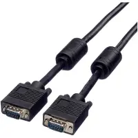 Roline High Quality Kabel met ferrietkernen + DDC, HD15M/M, 15pins, 2 m