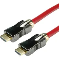 Roline HDMI 8K (7680 x 4320) Ultra HD Cable met Ethernet, M/M, rood, 3 m