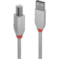Lindy 36685 USB 2.0 Kabel Typ A/B Anthra Line M/M 5m