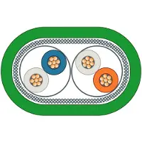 Siemens Aansluitkabel Serieel [1x RJ45-stekker - 1x RJ45-stekker] 1 m Groen