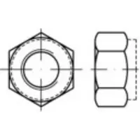 Toolcraft TO-5374668 Zeskantmoeren M6 DIN 6924 RVS A4 100 stuk(s)