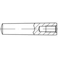 Toolcraft TO-5436858 Conische pen 8 mm Staal 10 stuk(s)
