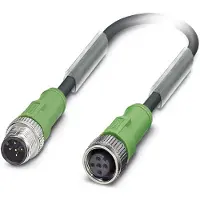 Phoenix Contact 1533615 Sensor/actuator connector, geassembleerd M12 Aantal polen (sensoren): 5 Stekker, recht, Bus, recht 5.00 m 1 stuk(s) Piece