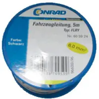 Conrad Components 605924 Voertuigkabel FLRY-B 1 x 6 mm² Zwart 5 m