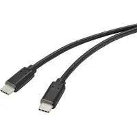 Renkforce RF-4716840, 1 meter, USB-A, USB-C, USB 2.0, 0,48 Gbit/s, zwart