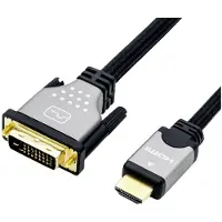 Roline Monitorkabel DVI (24+1) - HDMI, M/M, zwart / zilver, 1,5 m
