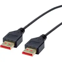 Roline DisplayPort Kabel, DP v1.4, M/M, DUN, zwart, 1 m